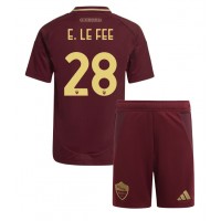 AS Roma Enzo Le Fee #28 Hemmatröja Barn 2024-25 Kortärmad (+ Korta byxor)